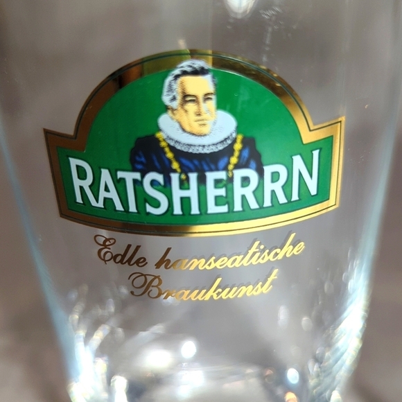 Vintage Ratsherrn Collectible German Barware Beer Glasses Pair of 2 - Picture 2 of 3